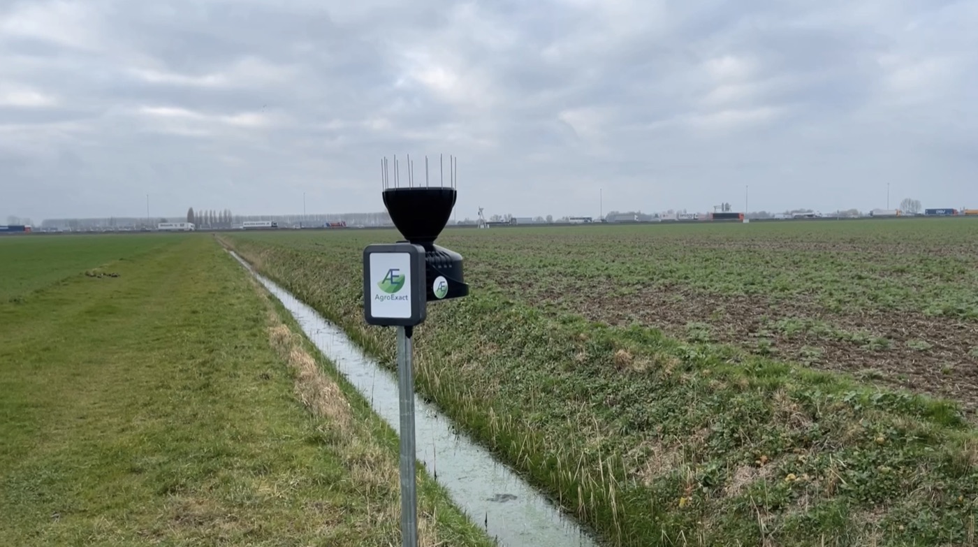 RainExact regenmeter in het veld